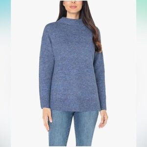 NWT Well Worn Wool Blend Blue Nep Yarn Sweater Size Medium‎
